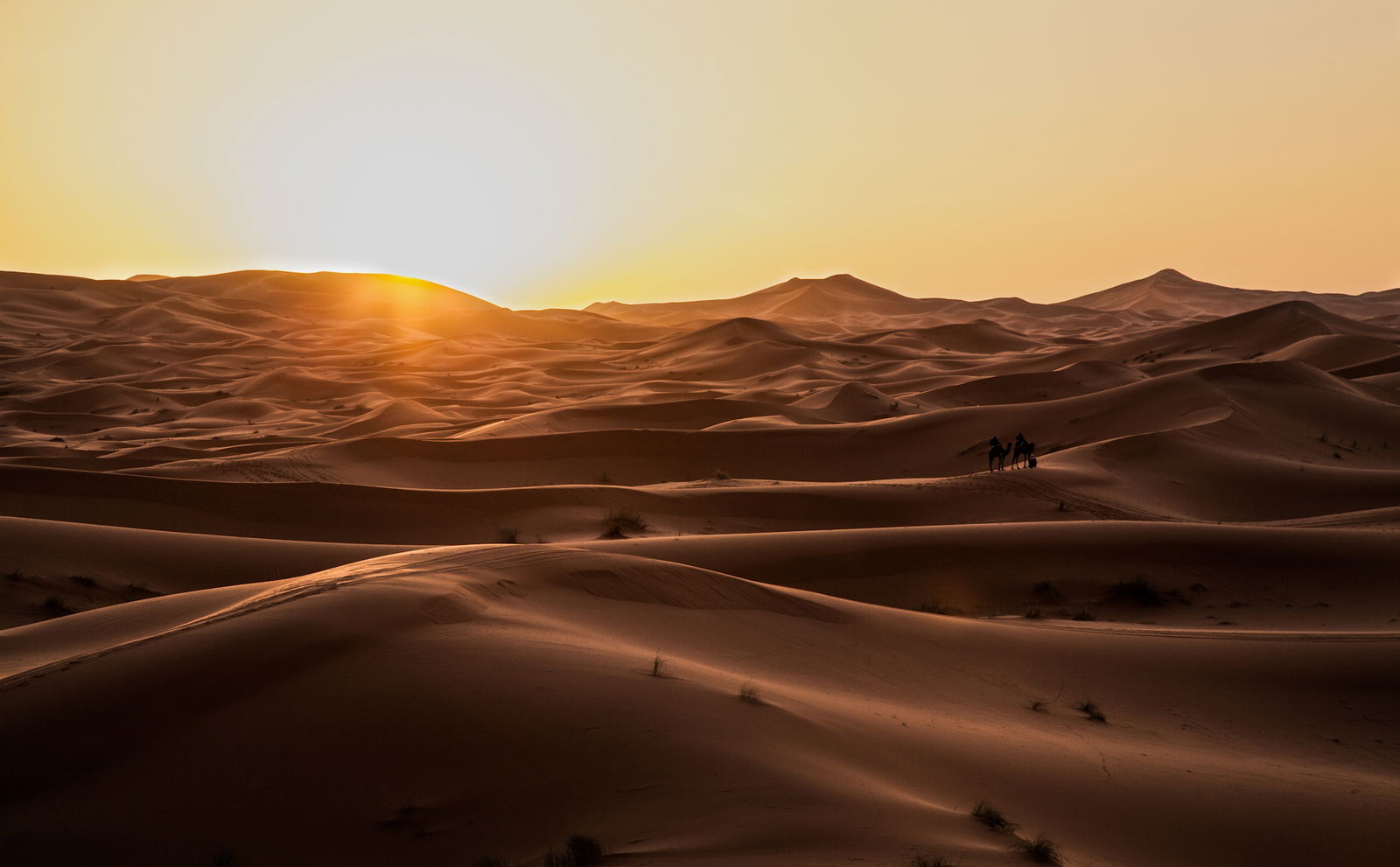 •	Apus in desertul Sahara