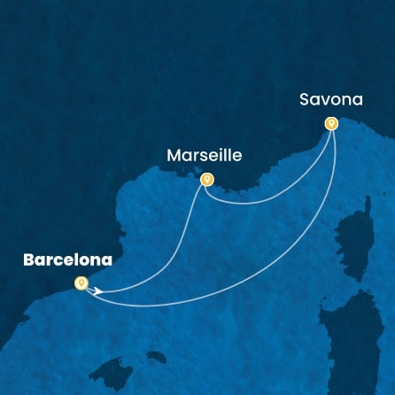 Harta croaziera Croazieră în Mini Cruises