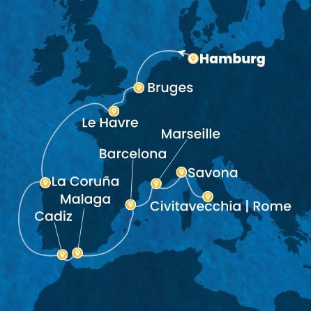 Harta croaziera Croazieră în Mini Cruises