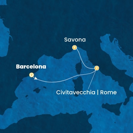 Harta croaziera Croazieră în Mini Cruises