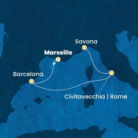 Harta croaziera Croazieră în Mini Cruises