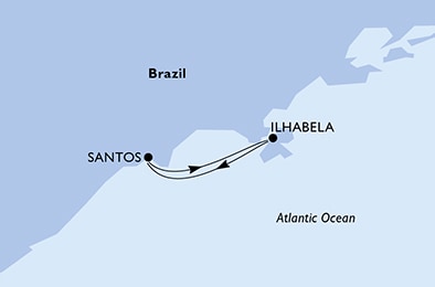 Harta croaziera Croazieră în South America