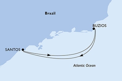Harta croaziera Croazieră în South America