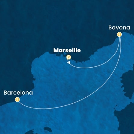 Harta croaziera Croazieră în Mini Cruises