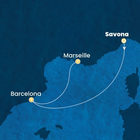 Harta croaziera Croazieră în Mini Cruises