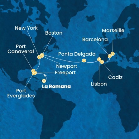 Harta croaziera Croazieră în Mini Cruises