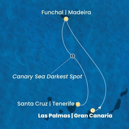 Harta croaziera Croazieră în Canary Islands