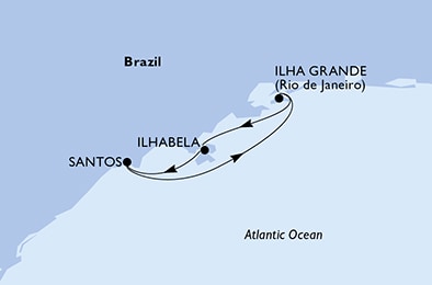 Harta croaziera Croazieră în America