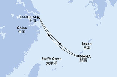 Harta croaziera Croazieră în Asia