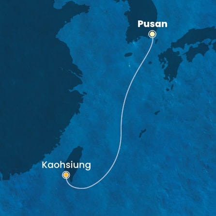 Harta croaziera Croazieră în Asia