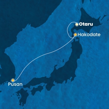 Harta croaziera Croazieră în Asia
