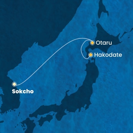 Harta croaziera Croazieră în Asia