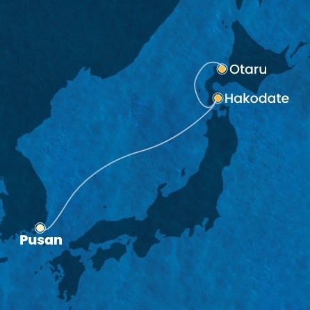Harta croaziera Croazieră în Asia