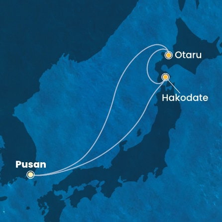 Harta croaziera Croazieră în Asia