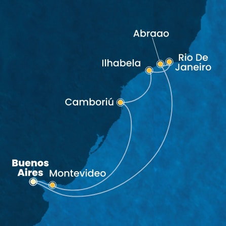 Harta croaziera Croazieră în America