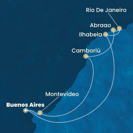 Harta croaziera Croazieră în America