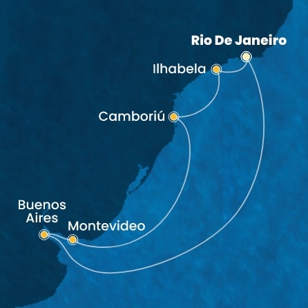 Harta croaziera Croazieră în America
