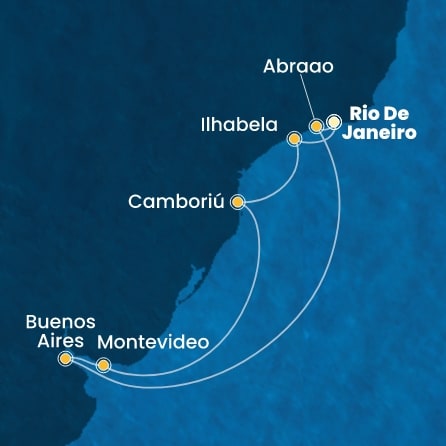 Harta croaziera Croazieră în America
