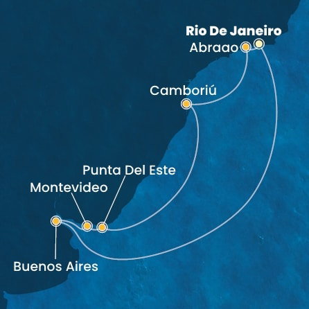 Harta croaziera Croazieră în America
