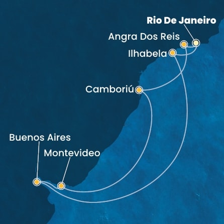 Harta croaziera Croazieră în America