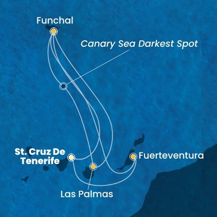 Harta croaziera Croazieră în Insulele Canare