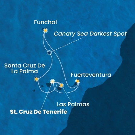 Harta croaziera Croazieră în Insulele Canare