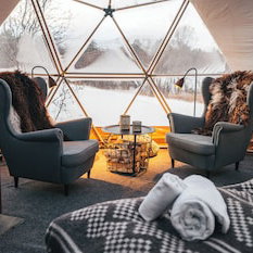 Hotel Aera Aurora Glass Cabins cazare Tromso