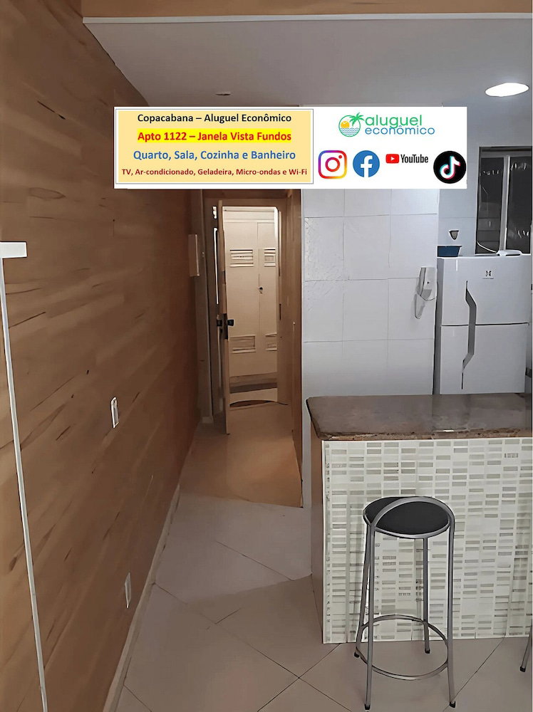 Hotel Apto Copacabana - Aluguel Economico