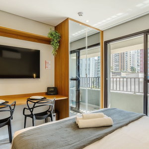 Hotel Studio With Balcony Near Allianz Parque Cep0128 cazare Videira