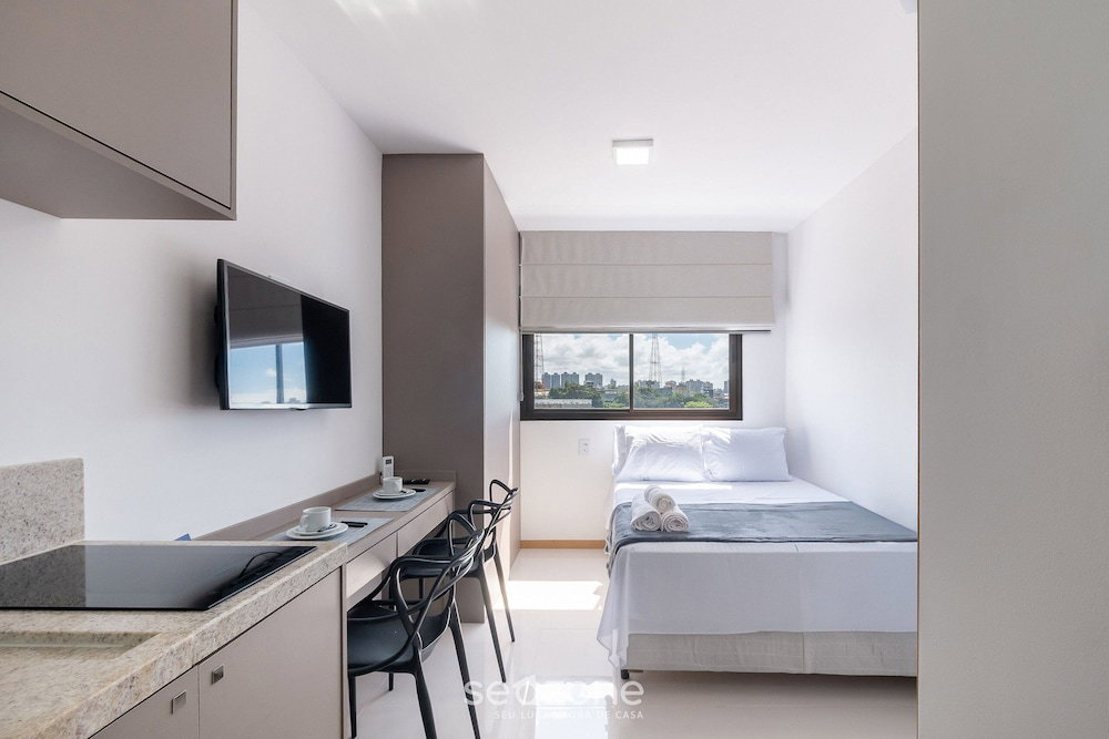 Hotel Studio Moderno Em Cond. C/ Piscina Hfo0208