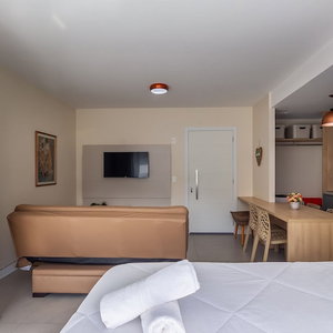 Hotel Studio Encantador Com Garagem Em Poa Venb504 cazare Santana