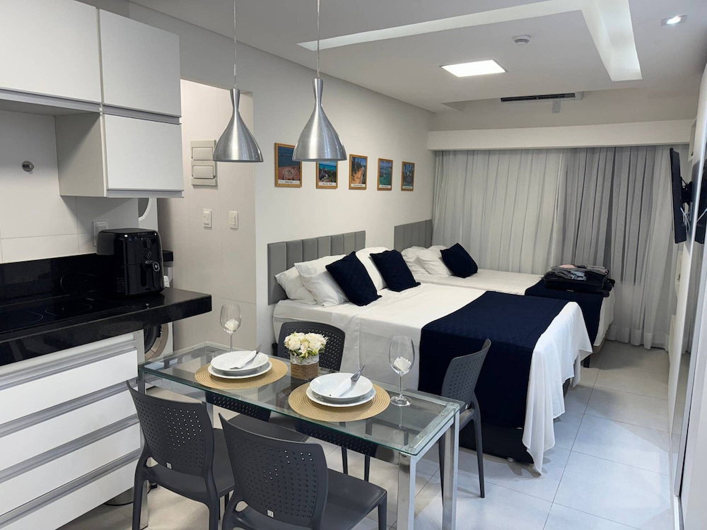 Hotel Flat Com Piscina A 50M Da Praia