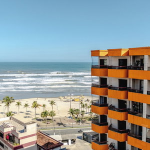 Hotel Aconchegante A 85 M Da Praia Com Vaga cazare Praia Grande