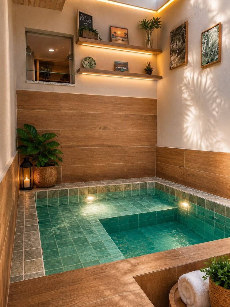 Hotel Flat 2 Com Jacuzzi Aquecida Em Capitólio