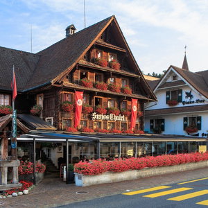 Hotel Swiss-Chalet Merlischachen - Historik Chalet-Hotel Lodge cazare Greppen