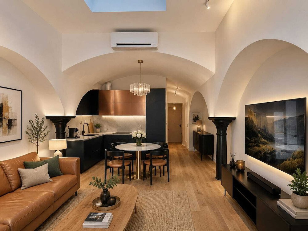 Free Parking, Nuslesky Pivovar Blue Arch Luxury Apartment With Garden