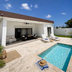 Hotel Modern 2Br Villa With Private Pool, Starlink Wifi, Security, Near Macao Beach cazare Higueey