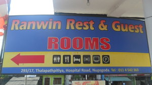 Hotel Ranwin Guest & Rest cazare Sri Jayewardenepura Kotte