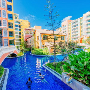 Hotel Venetian Resort Pattaya - Quiet Oasis - Huge Waterpark, Gym, Sauna & Kids Playground cazare Na Jomtien