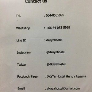 Hotel Dkaya Hostel cazare Takua Pa