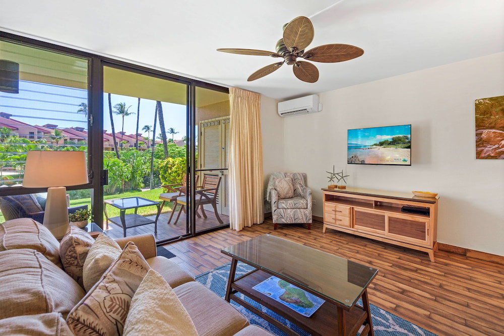 Hotel Discover Kamaole Sands 3-101 - Premium Ground Floor Renovation, Split Ac, Wi-Fi